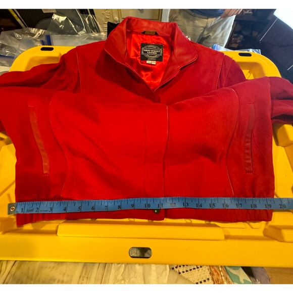 VTG Leather Jacket‎ 1980s Solvang First Street Leather Lambskin Suede L Designer - Picture 10 of 15